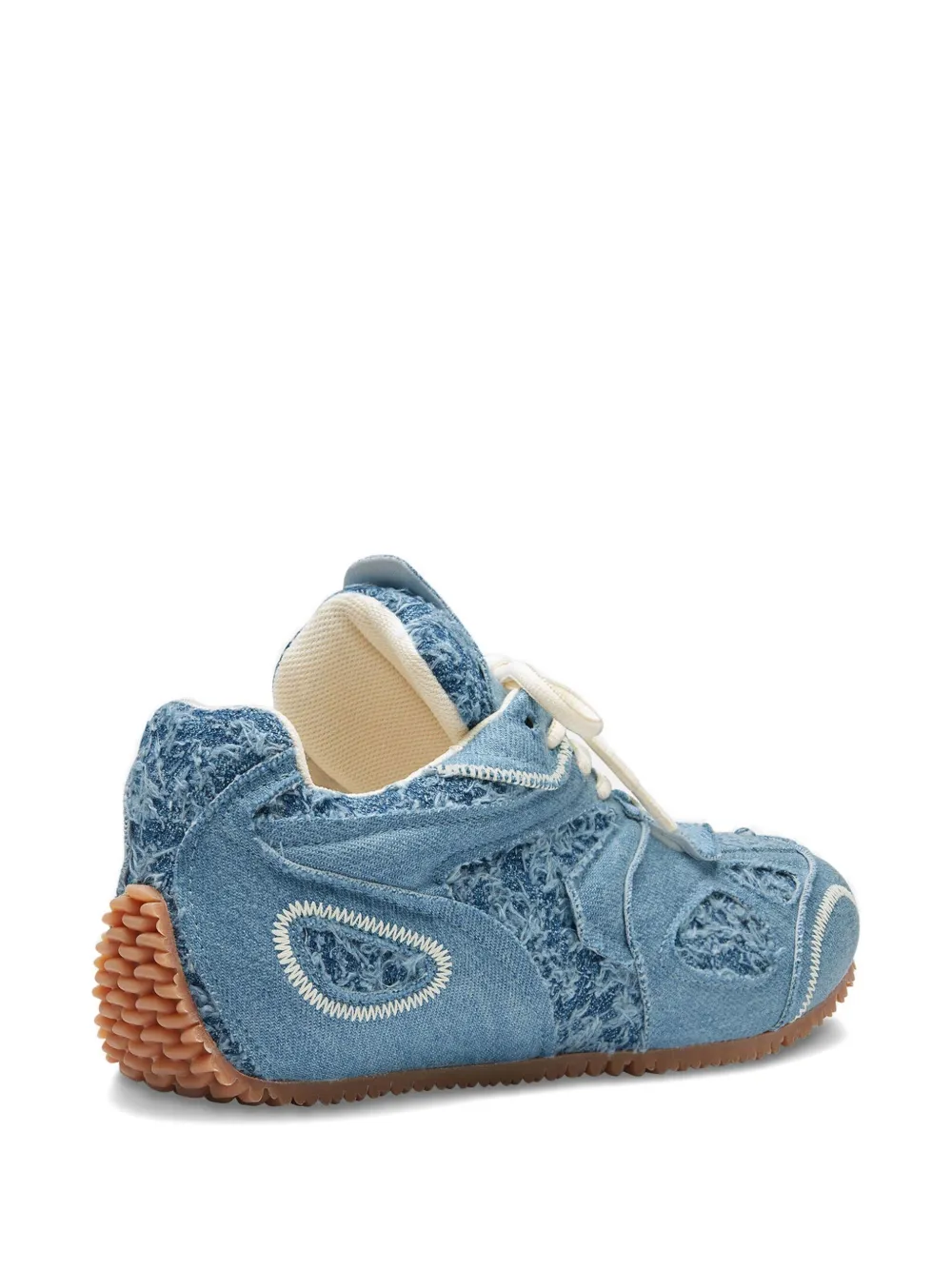 Axel Arigato Slow Runner frayed denim low-top sneakers Blue