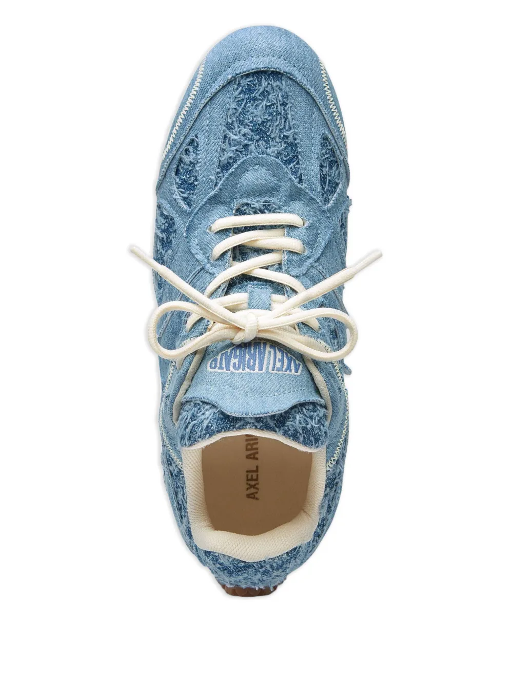 Axel Arigato Slow Runner denim low-top sneakers met franje Blauw