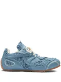 Axel Arigato Slow Runner frayed denim low-top sneakers - Blue