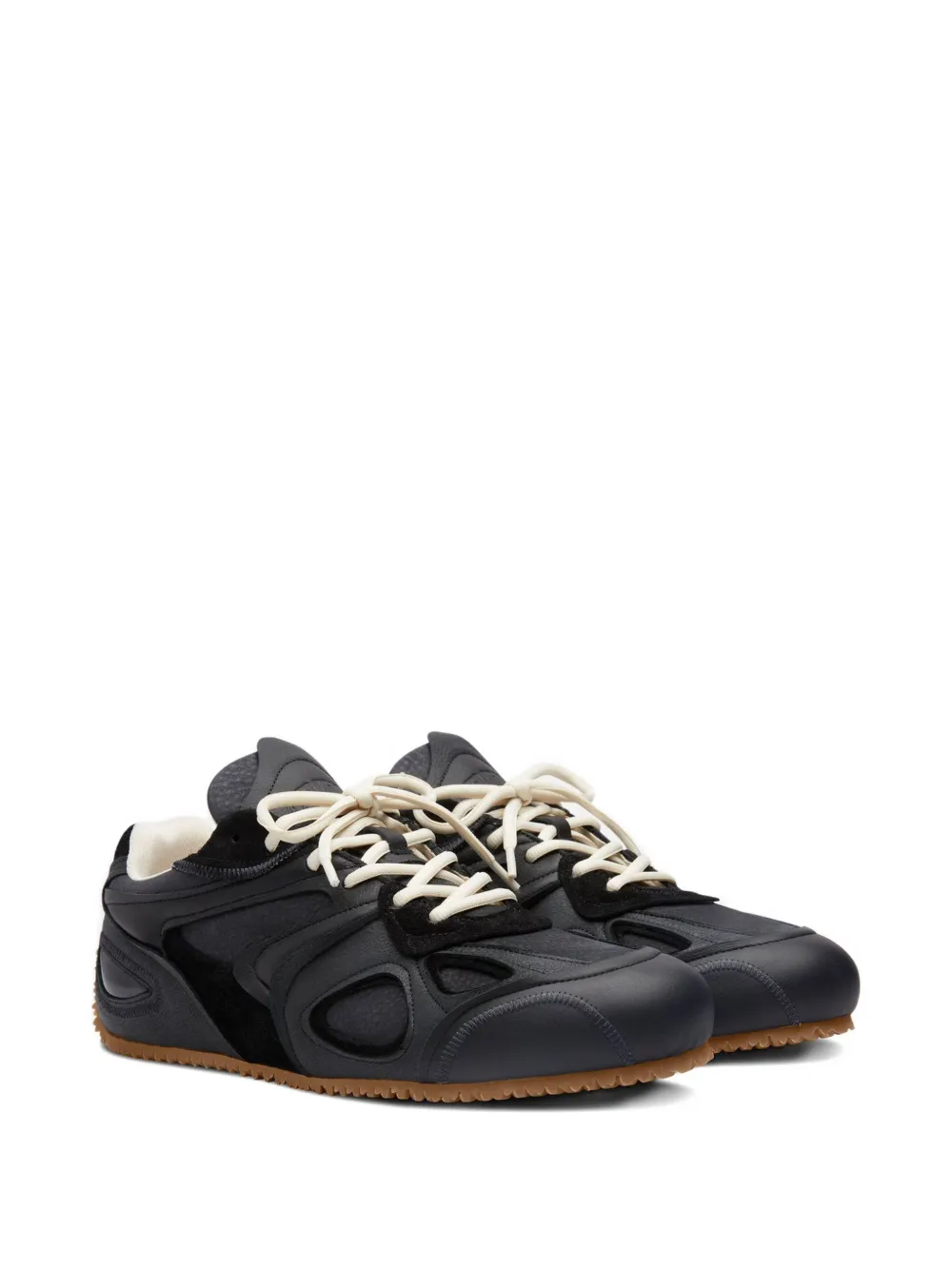 Axel Arigato leather panelled lace-up sneakers Black