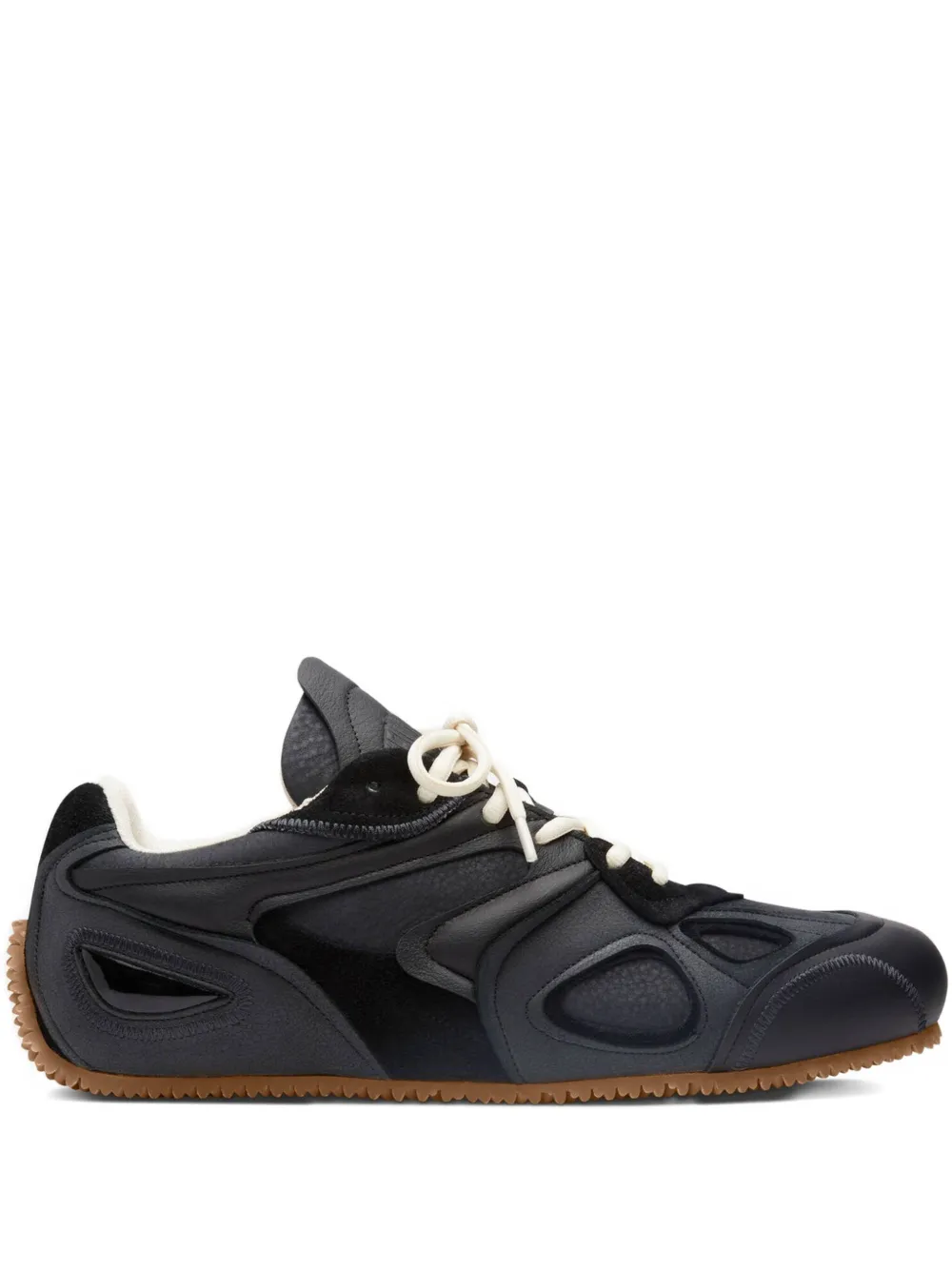 Axel Arigato leather panelled lace-up sneakers Black