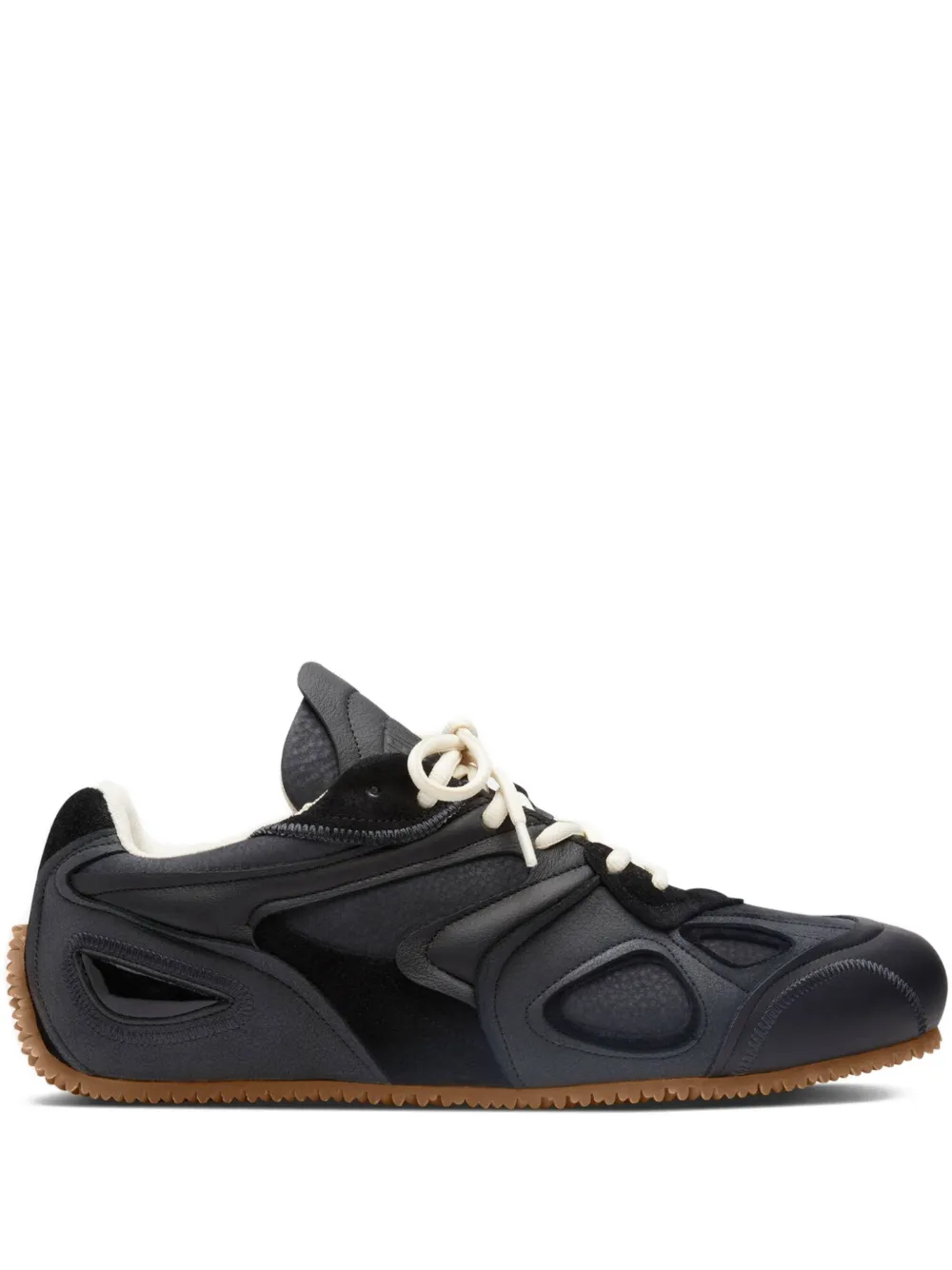 Axel Arigato leather panelled lace-up sneakers Black