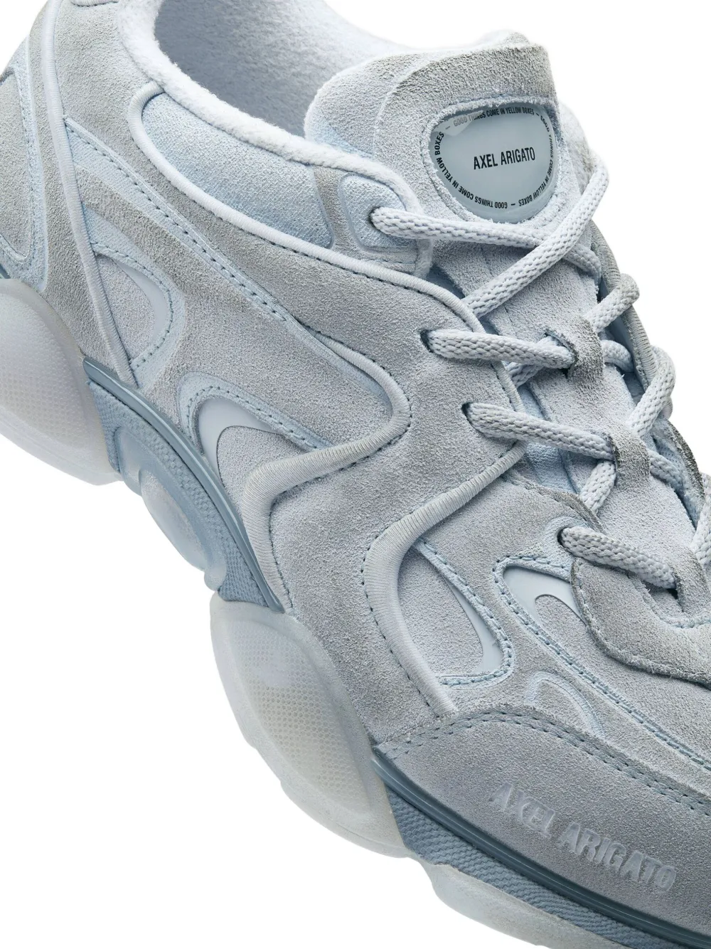 Axel Arigato sculpted-panel leather sneakers Blue