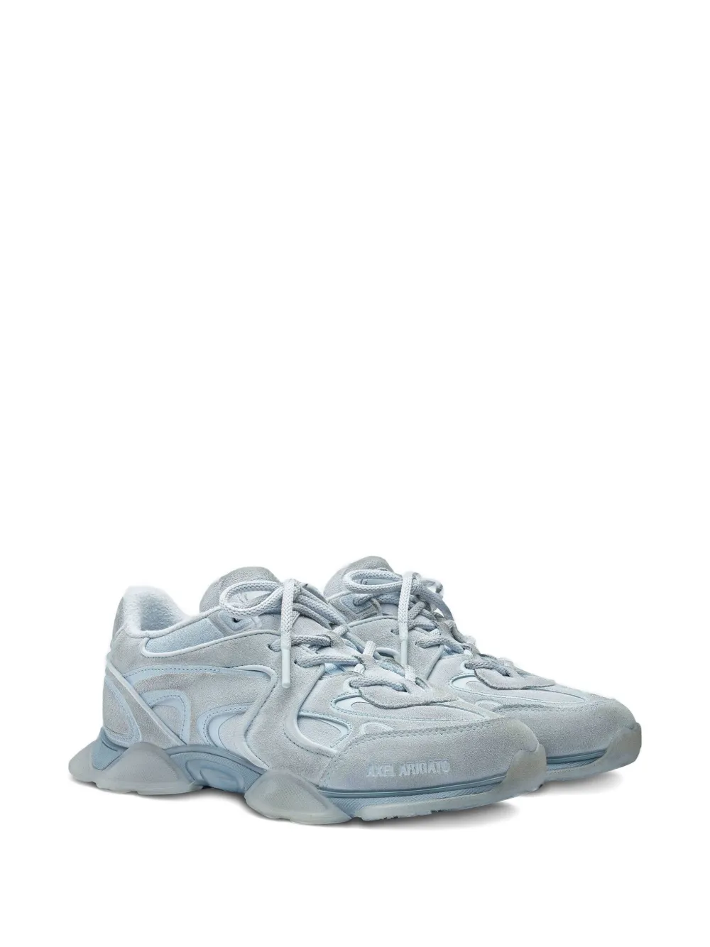 Axel Arigato sculpted-panel leather sneakers Blue