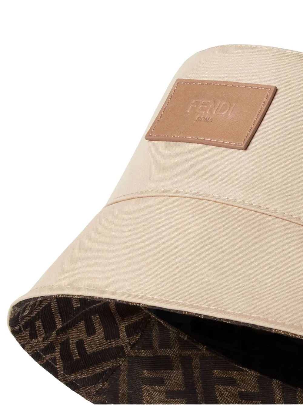 Fendi バケットハット ブラウン/ベージュ FENDI リバーシブル モノグラム バケットハット | ブラウン