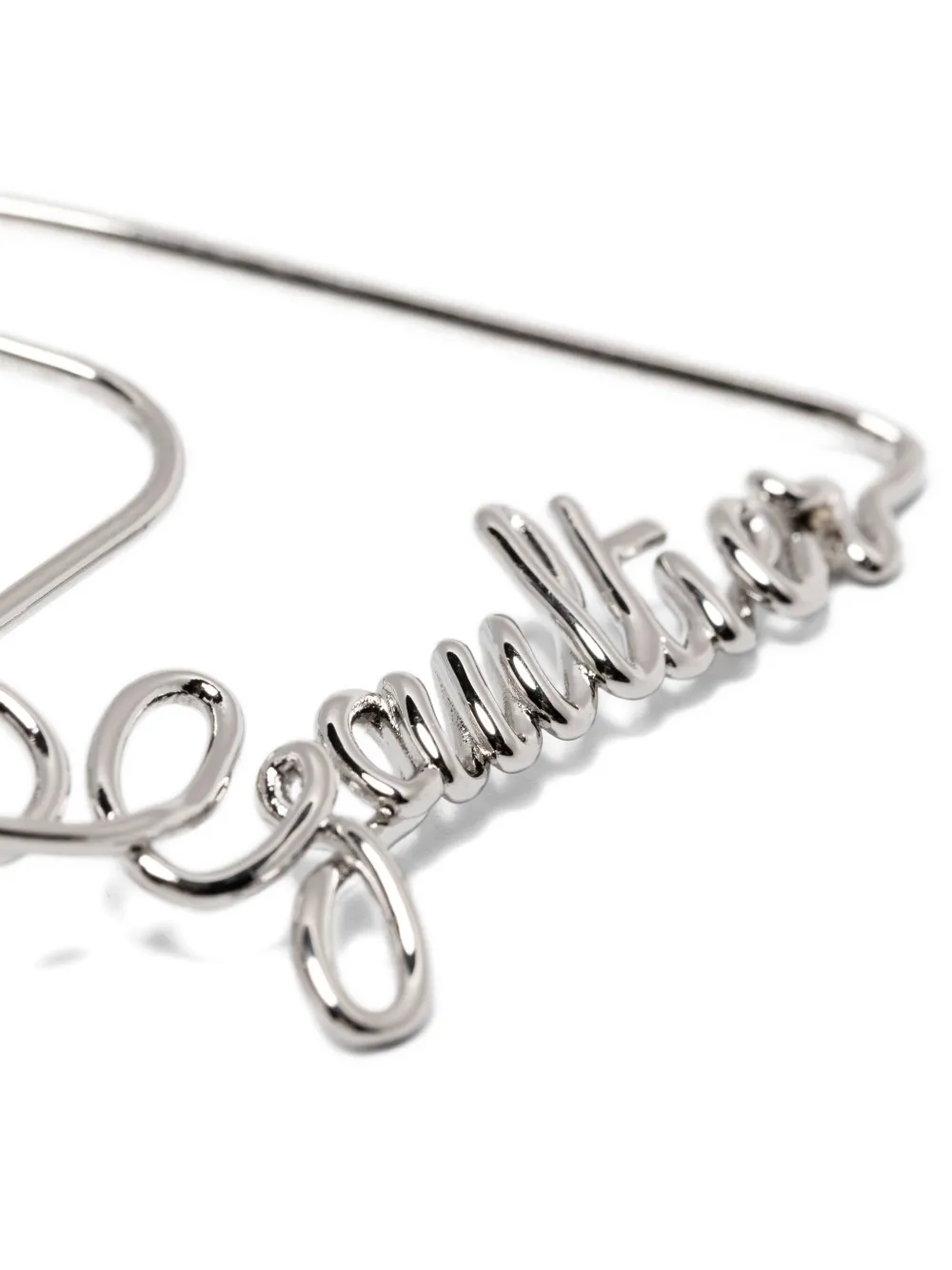Jean Paul Gaultier Gaultier Safety-pin Brooch In Silver