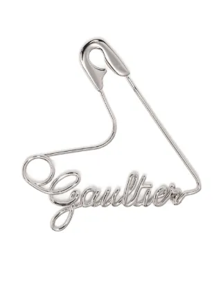 Jean Paul GAULTIER カミソリチャームピアス Jean Paul Gaultier Gaultier safety-pin Brooch | Silver | FARFETCH CA