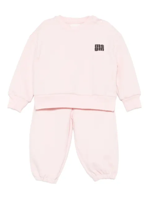MSGM Kids logo-print tracksuit set