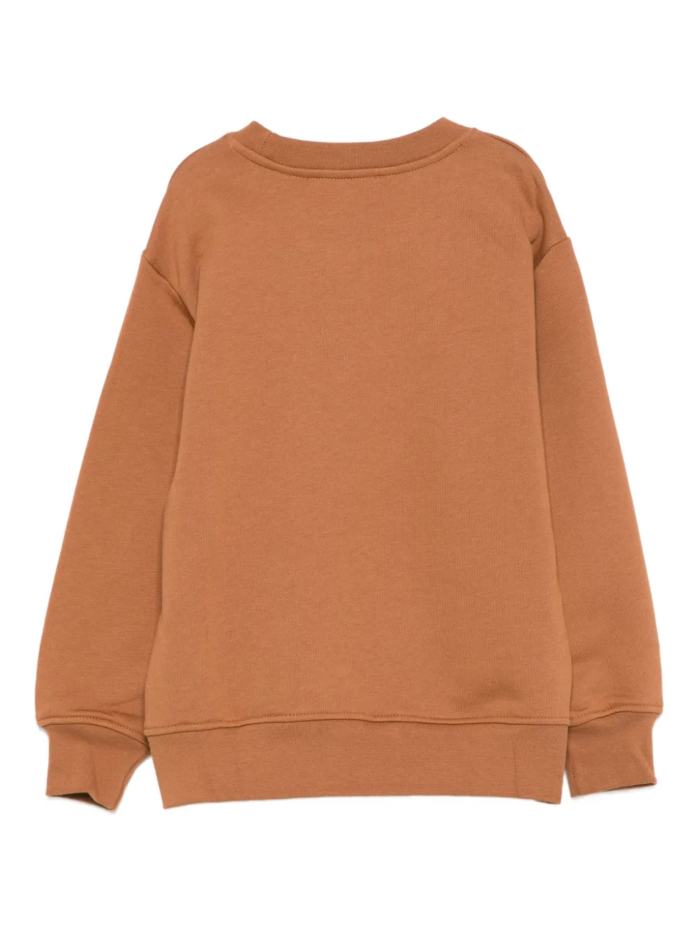 Msgm Logo-print Sweatshirt In Brown
