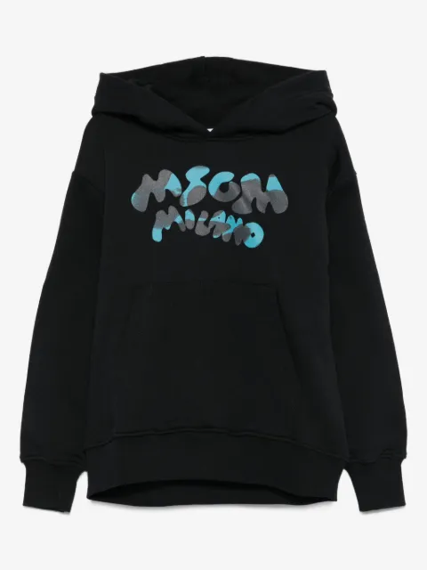 MSGM Kids logo-print hoodie
