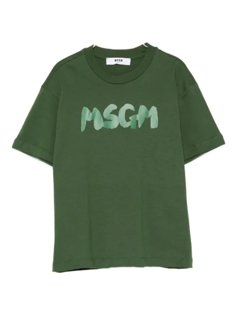 MSGM Kids logo-print cotton T-shirt