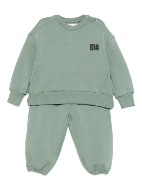 MSGM Kids traje deportivo con logo estampado