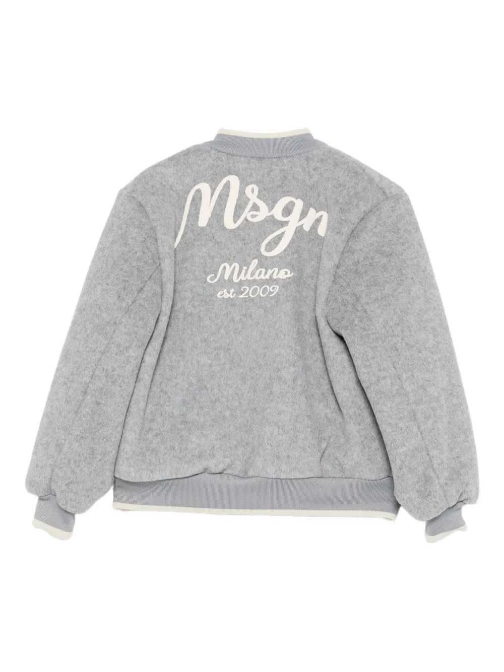 MSGM Kids puff-sleeve embroidered jacket | Boys Bomber Jackets | Image 2