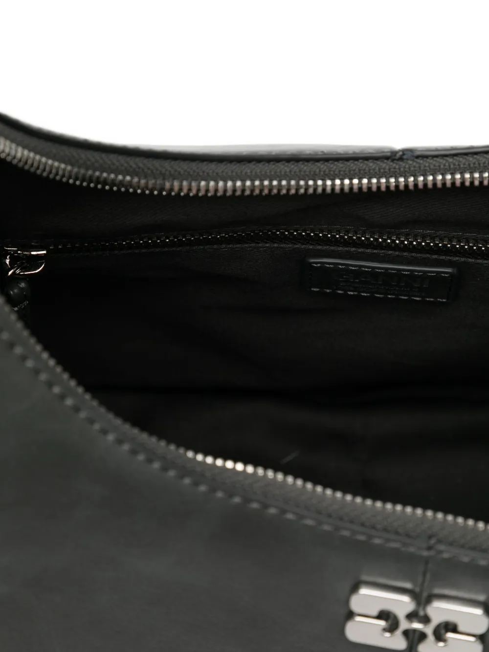 Ganni Medium Hobo Bag In Gray