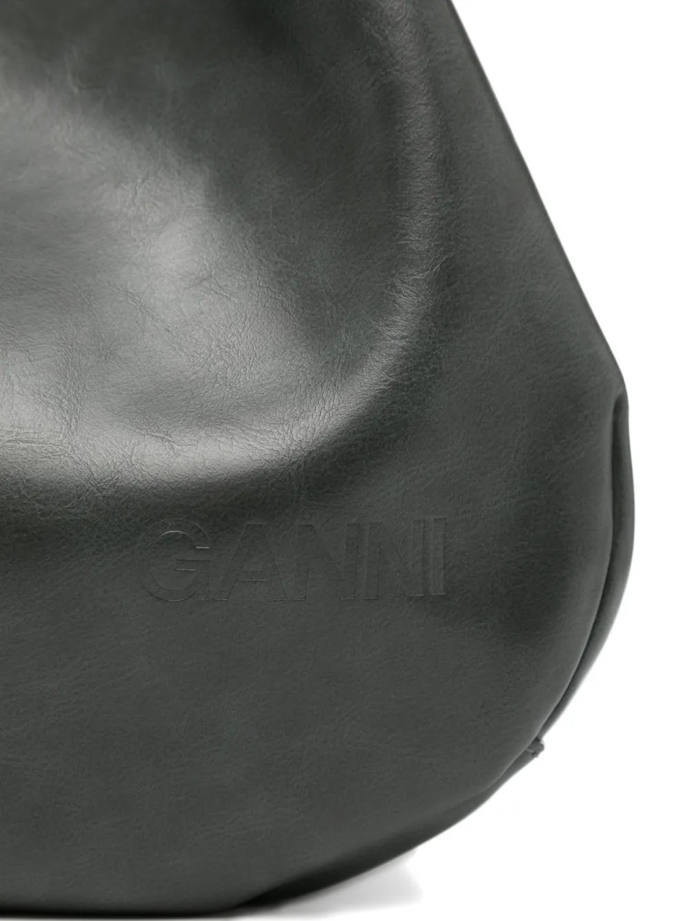 Ganni Medium Hobo Bag In Gray