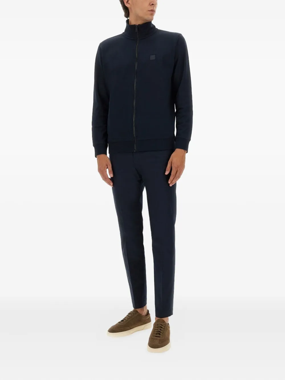 BOSS zip sweatshirt - Blauw