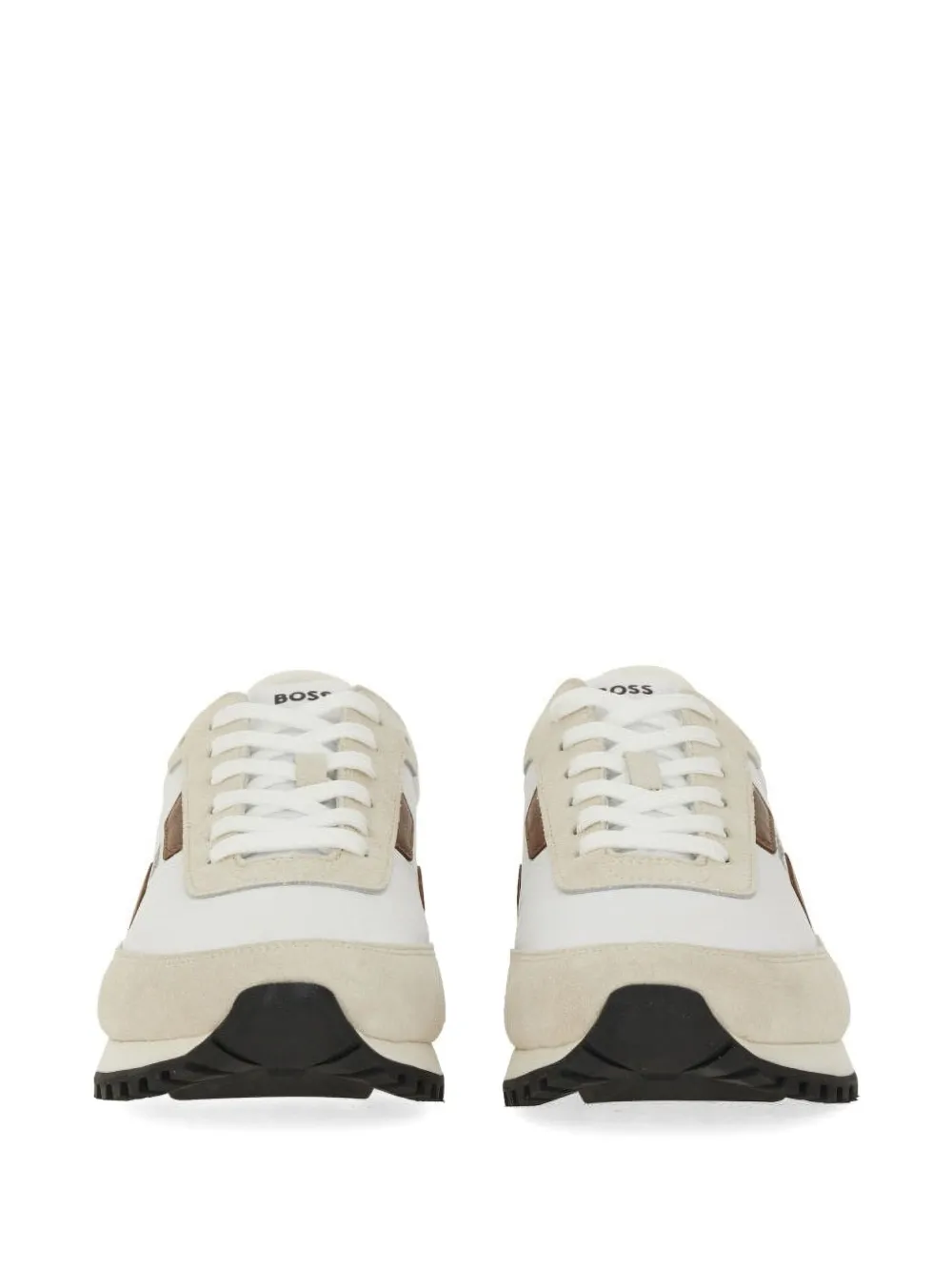 BOSS panelled sneakers Beige