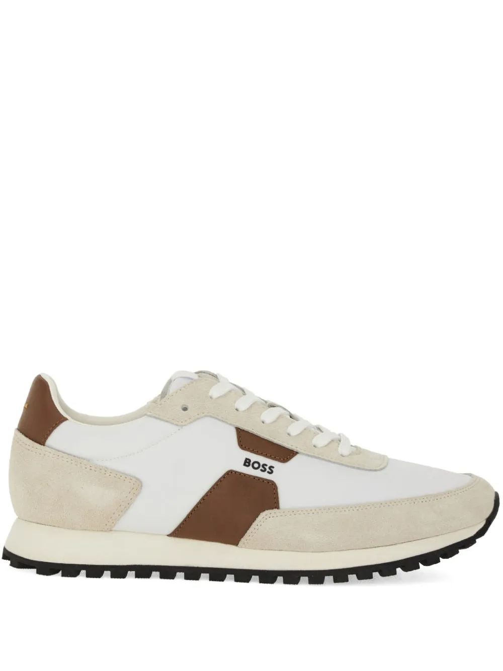 BOSS panelled sneakers Beige