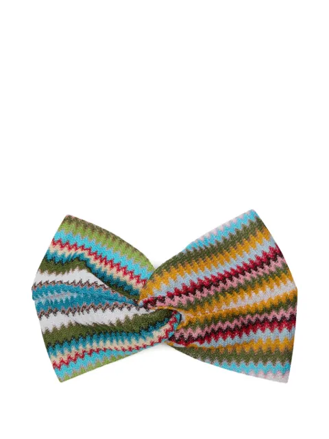 Missoni zigzag-pattern headband