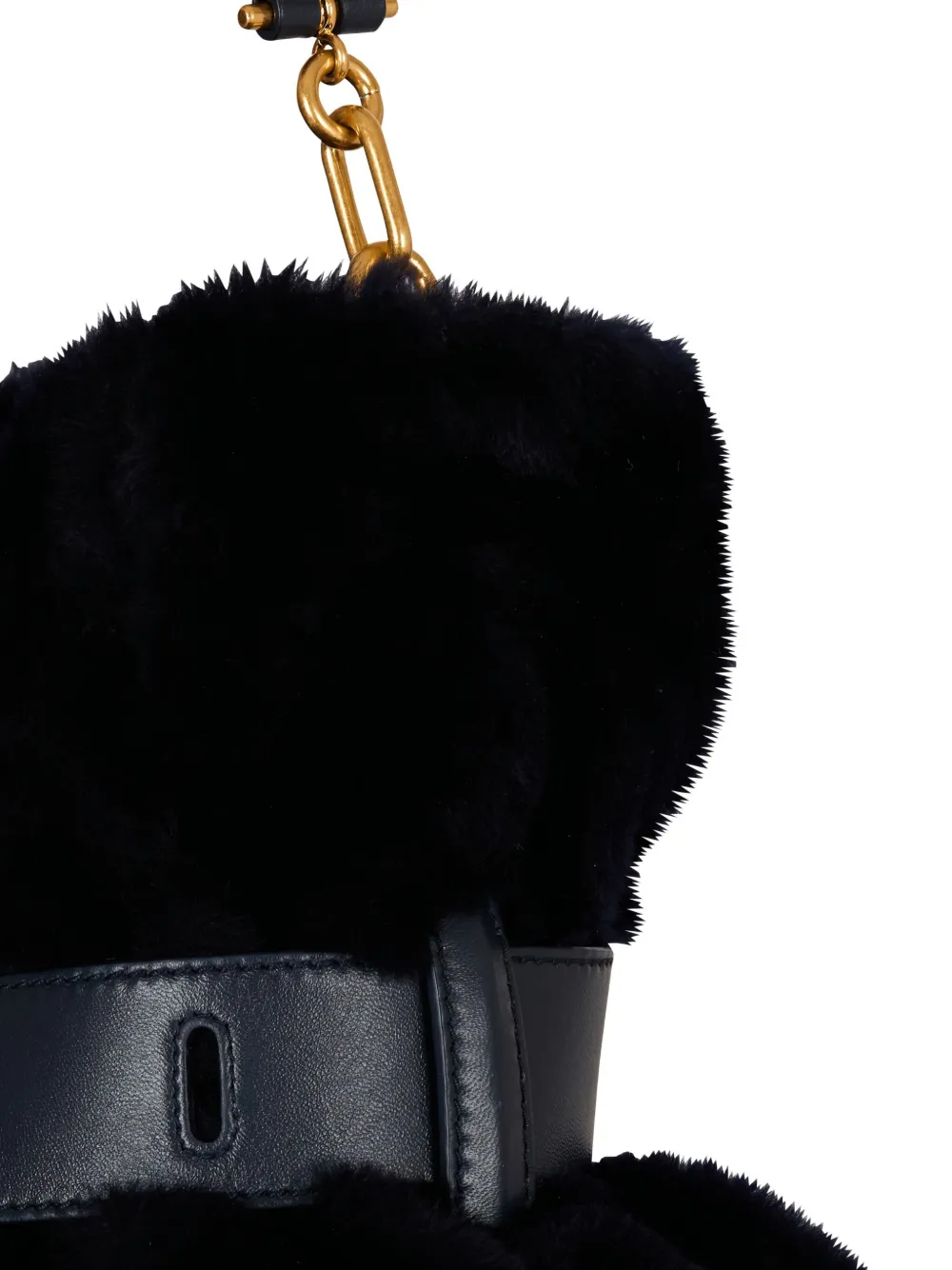 Balmain Anthem medium lammy schoudertas met gesp Blauw