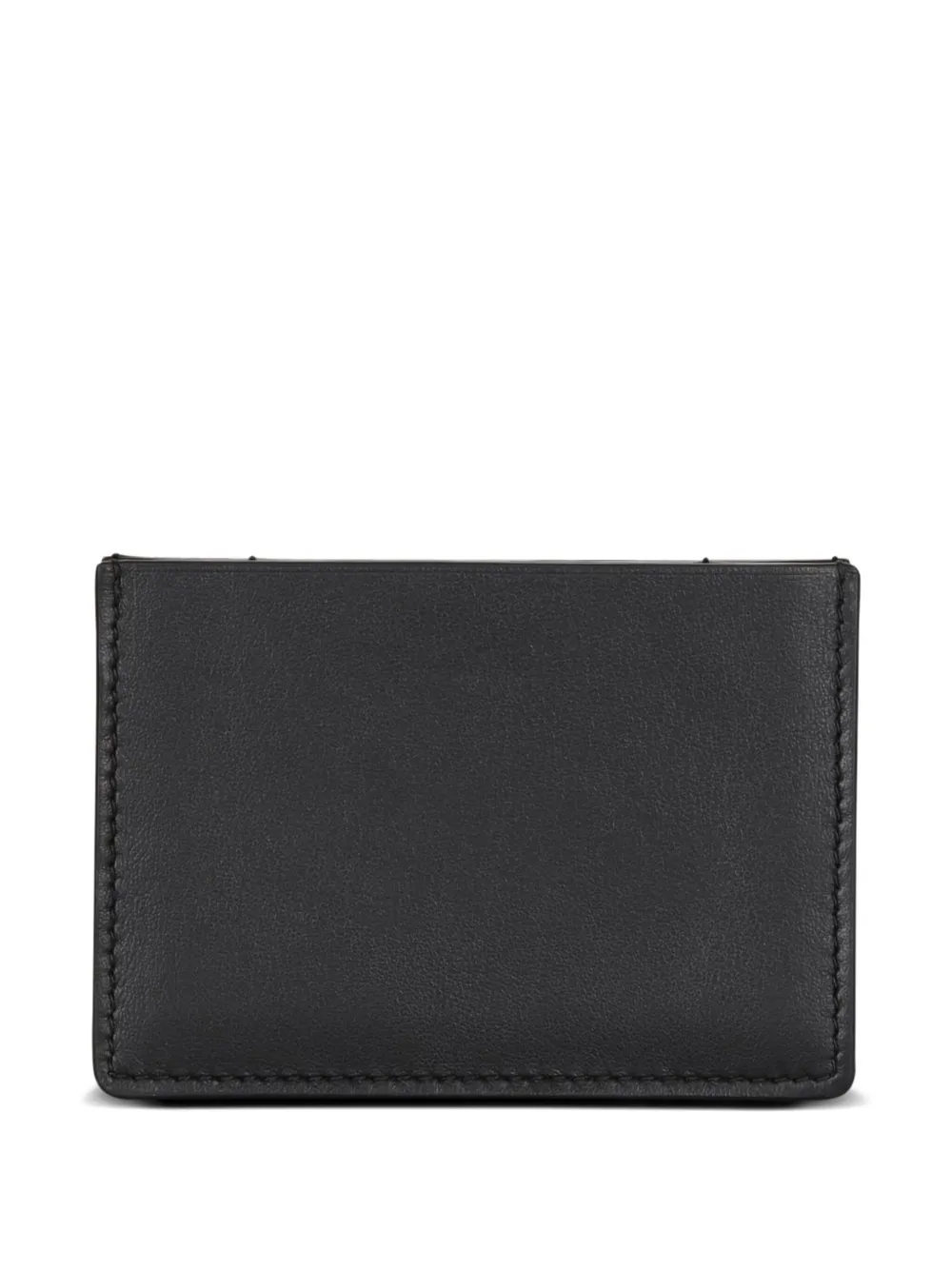  Balmain Tarjetero De Piel Con Logo - Negro 