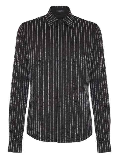 Balmain ビジューストライプ シャツ
