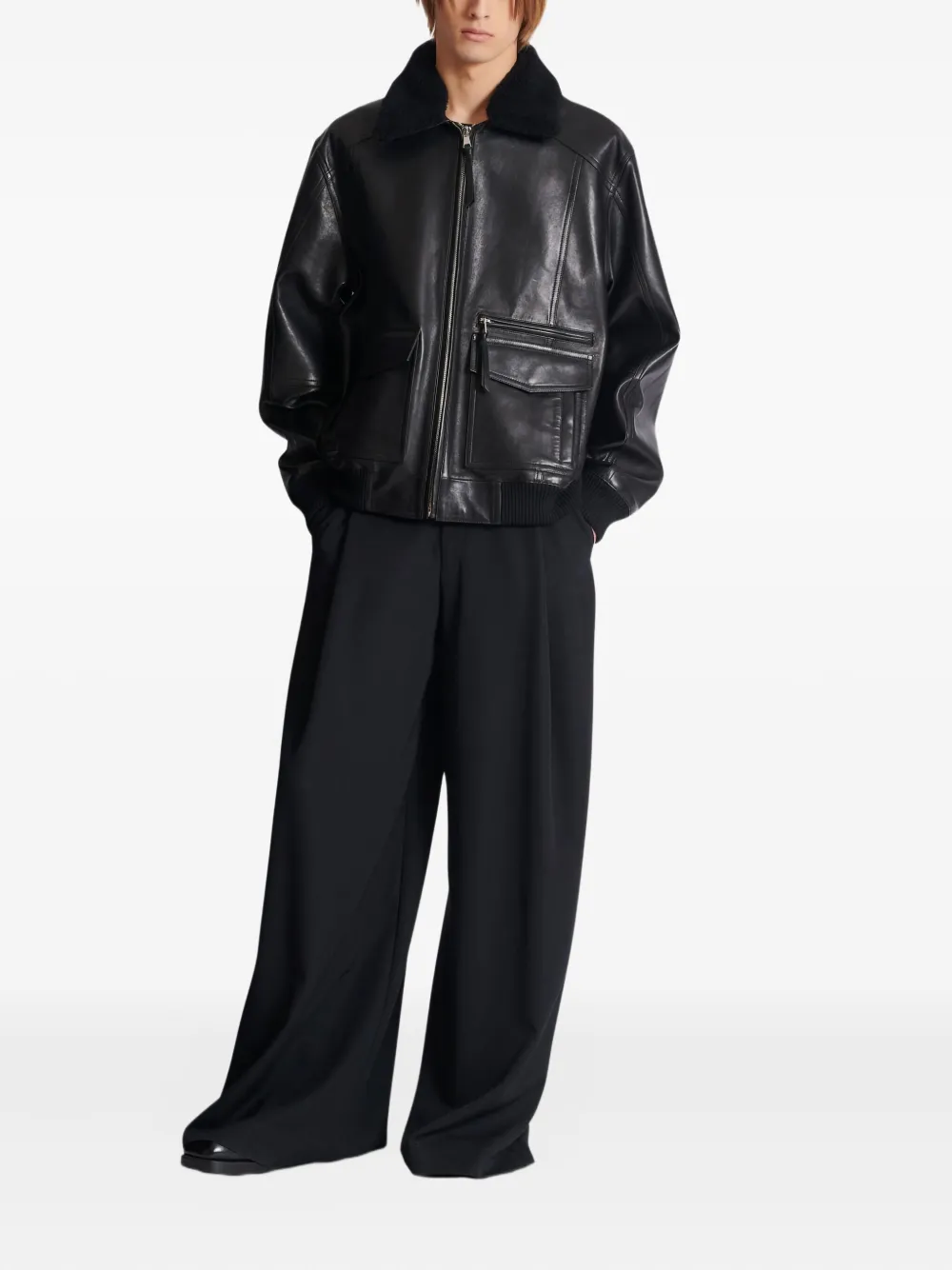 Balmain  pocket-detail jacket | Leather Jackets | Image 2