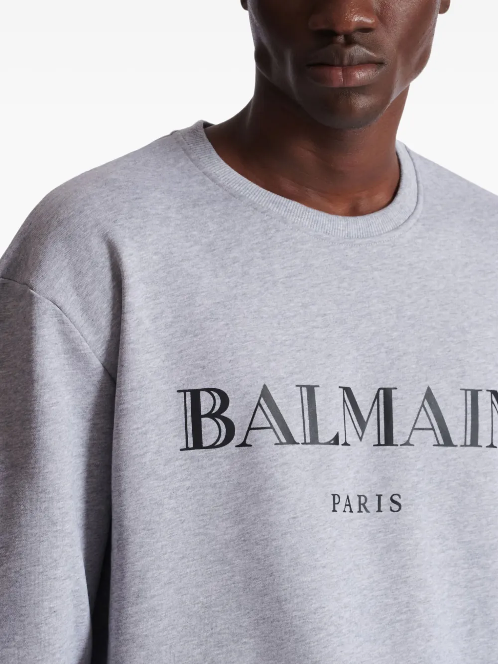 Balmain Sweater met logoprint Grijs