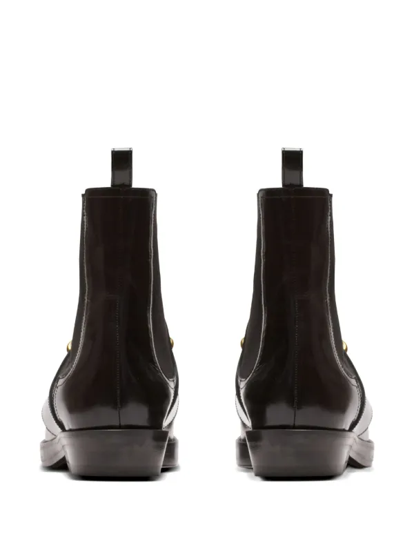 Balmain 35mm chain-embellished Chelsea Boots | Black | FARFETCH display picture 3