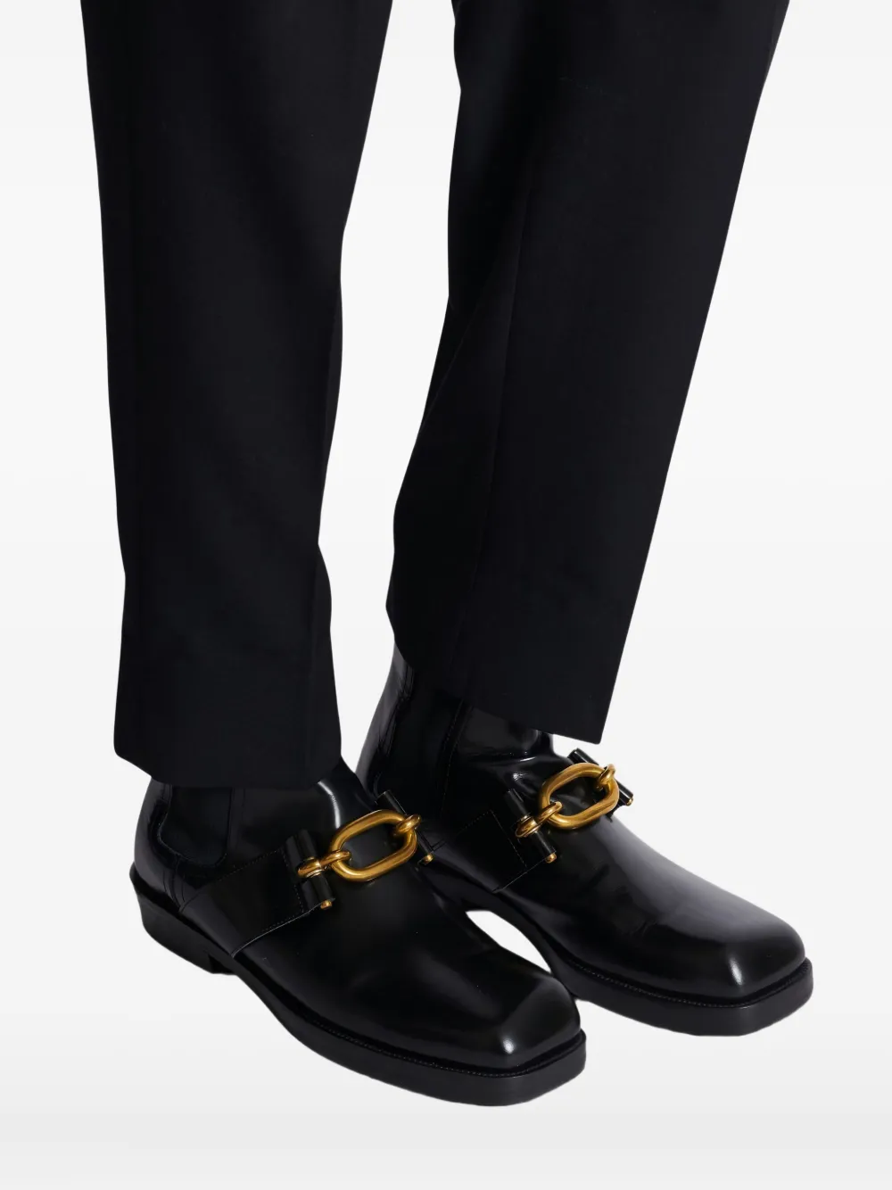 Balmain 35mm chain-embellished chelsea boots Black