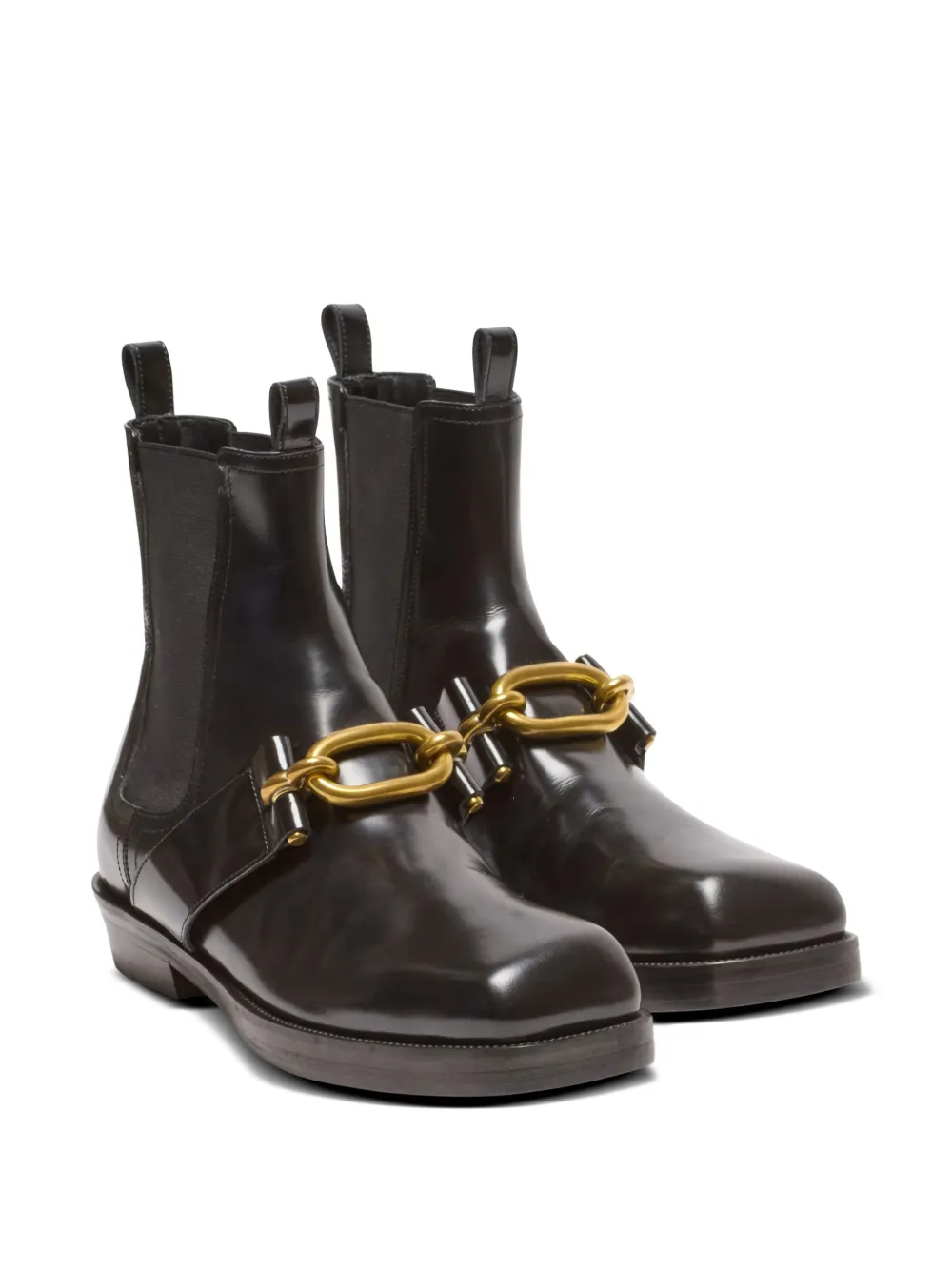 Balmain 35mm chain-embellished chelsea boots Black
