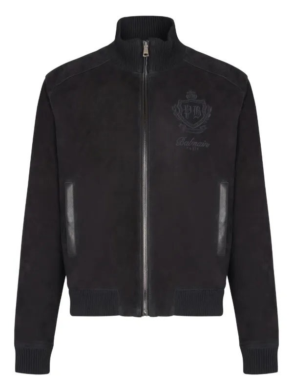 Balmain スエード ジャケット | ブラック | FARFETCH JP
