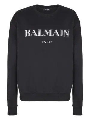 Balmain ロゴ スウェットシャツ | ブラック | FARFETCH JP