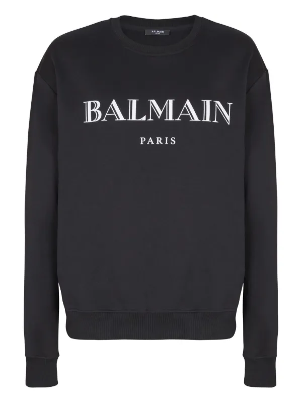 BALMAIN ロゴ スウェット Balmain ロゴ スウェットシャツ | ブラック | FARFETCH JP
