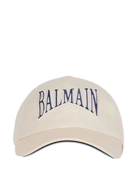 Balmain gorra de béisbol con logo bordado