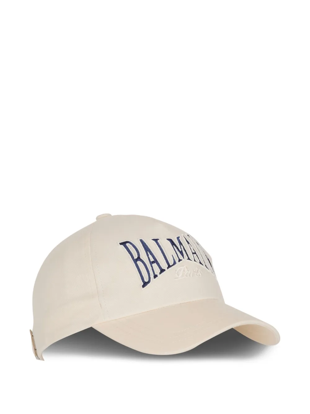 Balmain Honkbalpet met geborduurd logo Beige