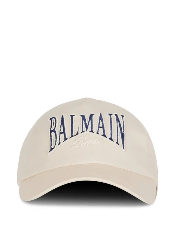 Balmain embroidered-logo Baseball Cap | Neutrals | FARFETCH ZA