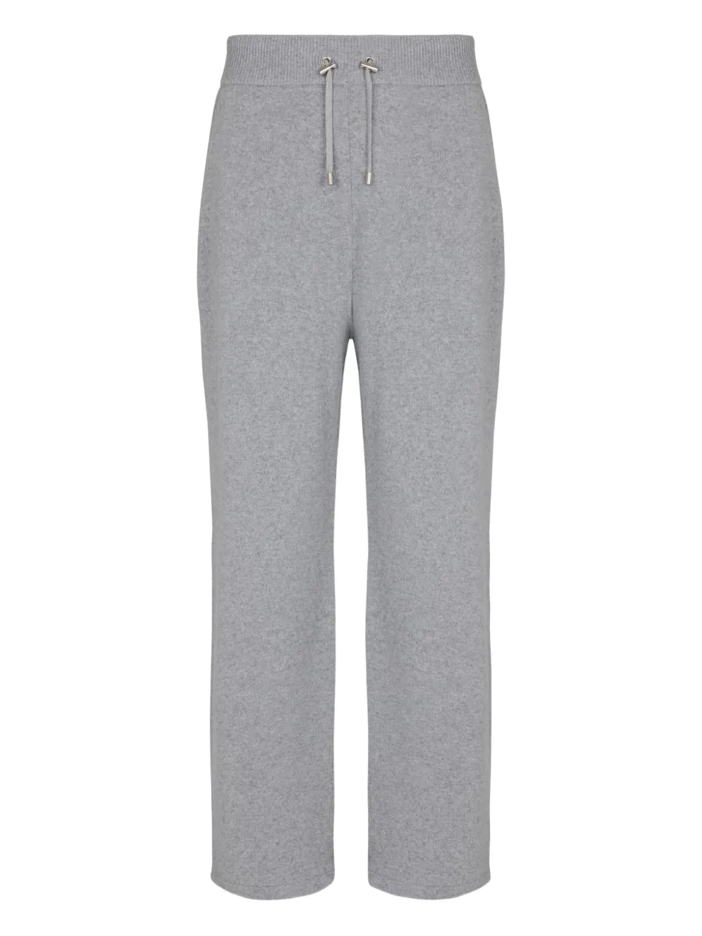 Balmain Recycled Cashmere-wool Blend Track Pants In Gray