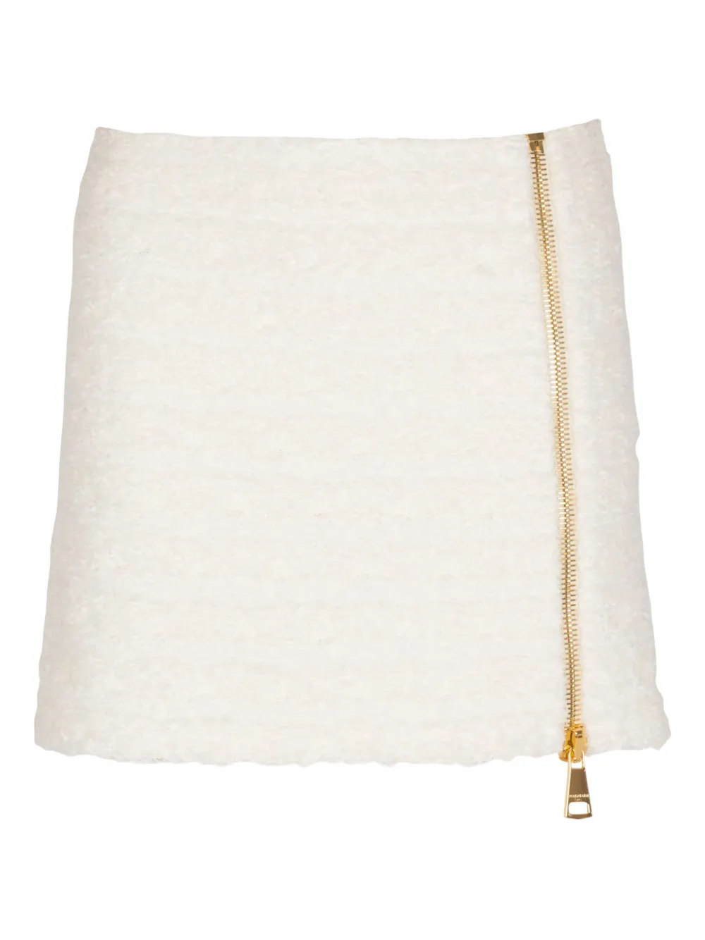 Balmain zipped tweed mini skirt | White | Image 1