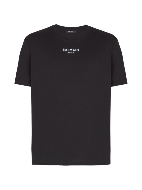 Balmain Embroidered Logo T-shirt in Black