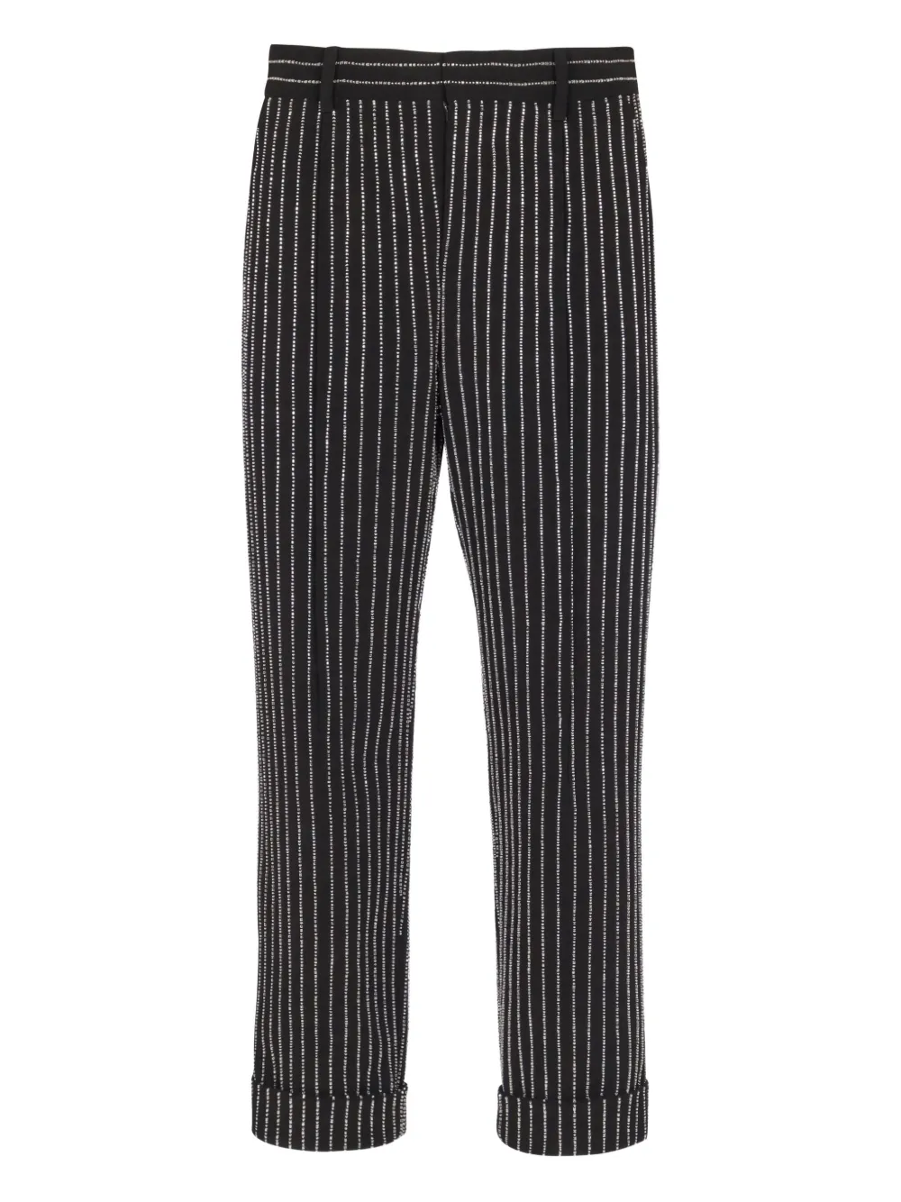 Balmain crystal-stripes trousers | Black | Image 1
