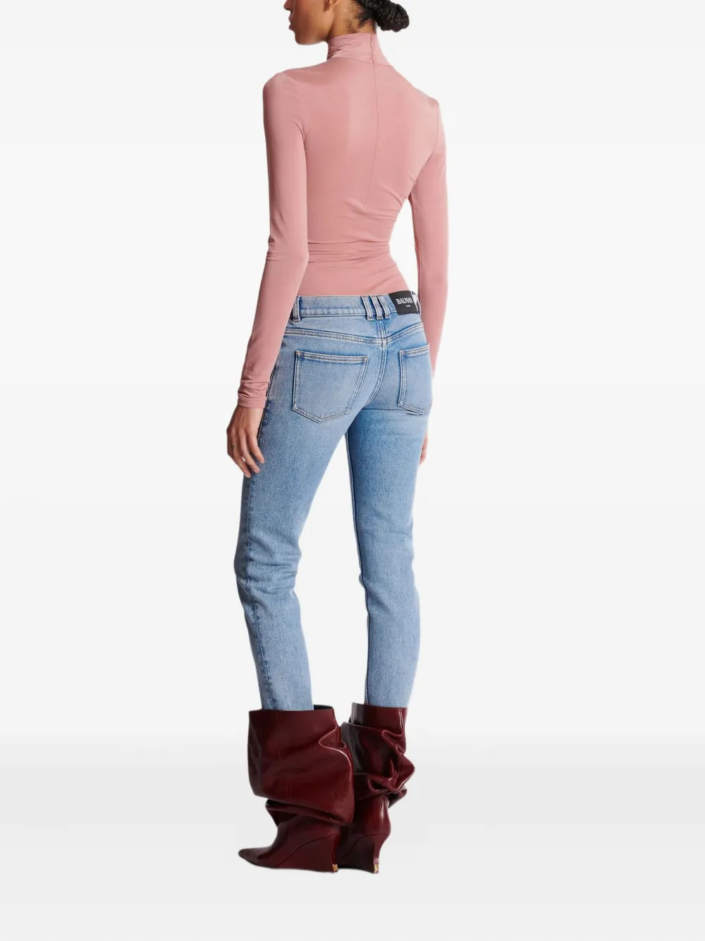 Balmain Jeans verfraaid met knopen en vervaagd effect Blauw