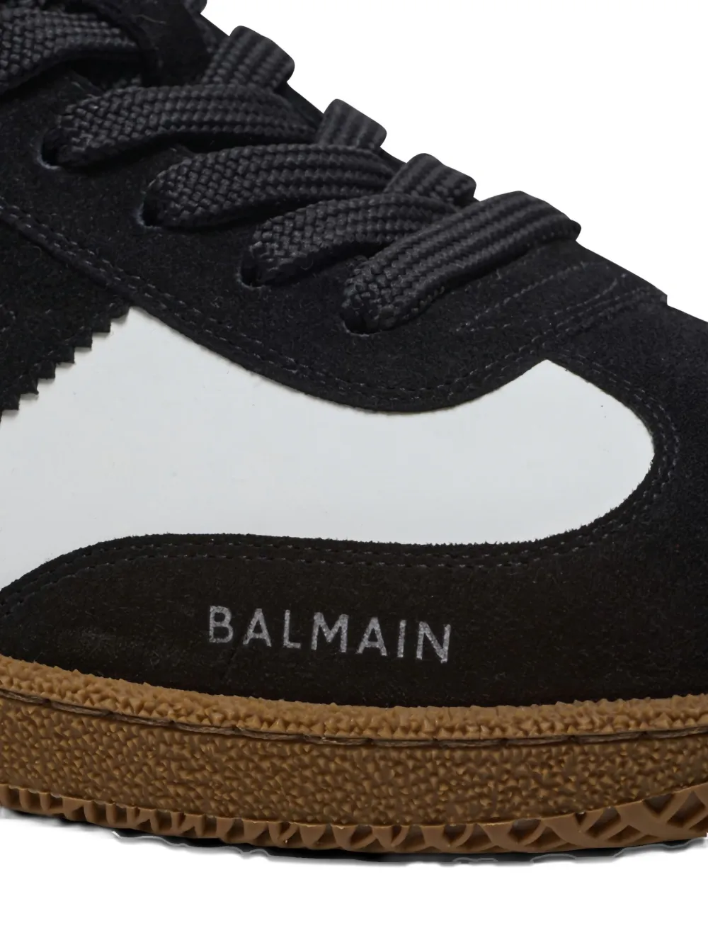 Balmain Tweekleurige sneakers Zwart