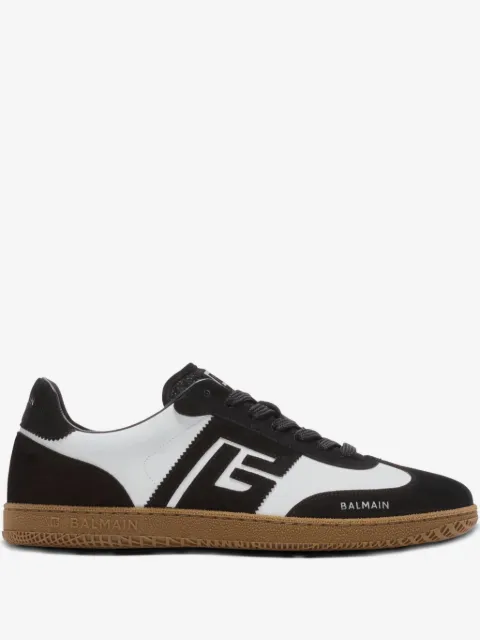 Balmain tenis con agujetas y diseño de dos tonos