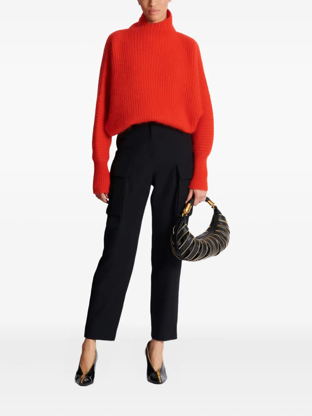 Balmain cargo-pockets wool straight trousers | Straight-Leg Pants | Image 2