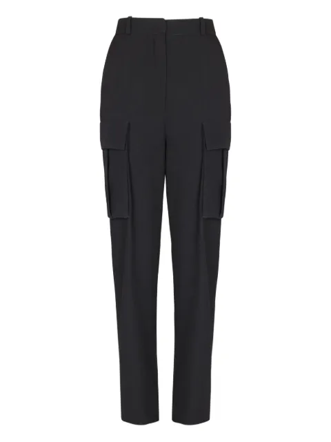 Balmain cargo-pockets wool straight trousers