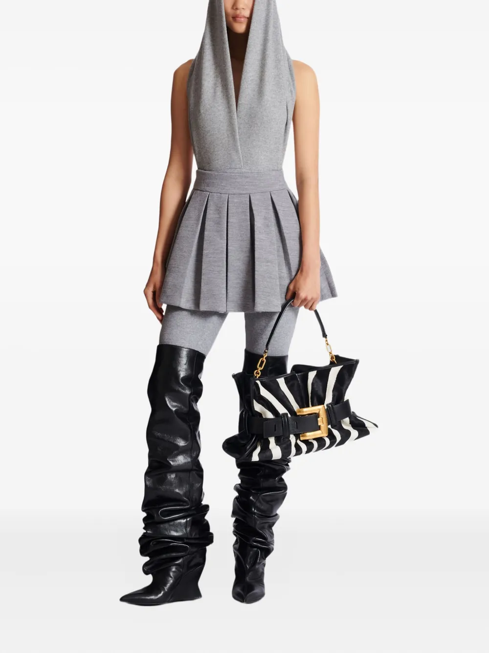 Balmain pleated knit mini skirt | Pleated Skirts | Image 2