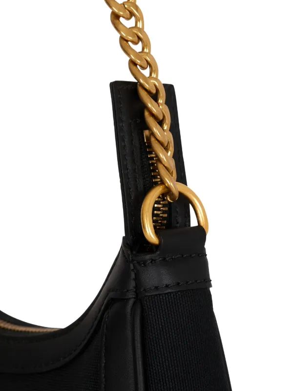Balmain B-Army logo-plaque Chain Shoulder Bag | Black | FARFETCH