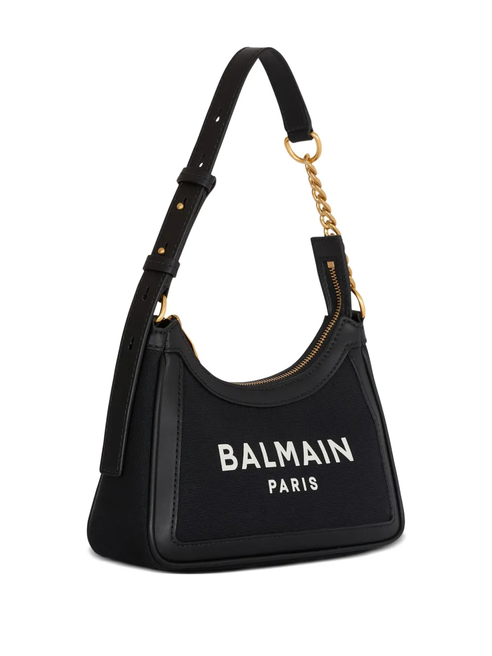 Balmain B-Army logo-plaque Chain Shoulder Bag | Black | FARFETCH