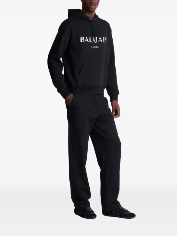 Balmain ロゴ パーカー | ブラック | FARFETCH JP